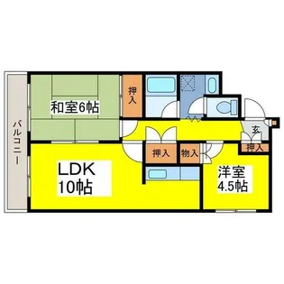 藤枝ハイツ【A301号室】の間取り