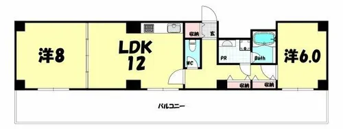 朝日プラザ新神戸【9階】の間取り