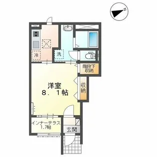 レインボーシティS V【101号室】の間取り