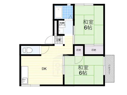 ハイツ南桜ケ丘【2階】の間取り