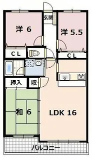 アンビエント井尻【4階】の間取り
