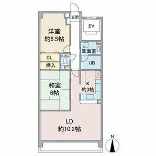 アソシア高社【3階】の間取り