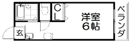 サンライフ朝日丘【2階】の間取り