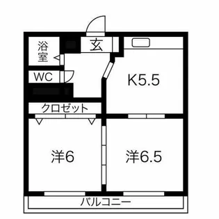 トリプルステーション菱屋西【1階】の間取り