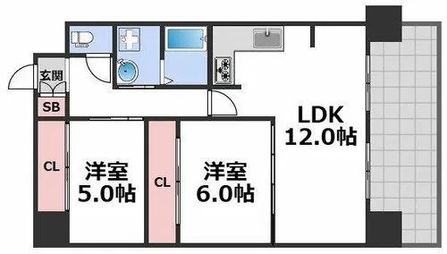 テン・フォーティ【3階】の間取り
