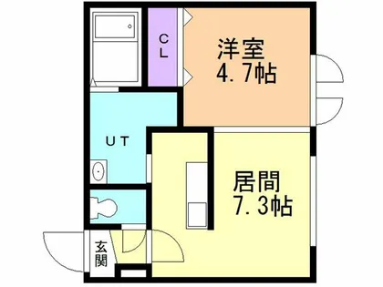 レオーネ・パティオ・ブルー【1階】の間取り