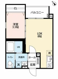 シャルマンシーナ井尻【2階】の間取り