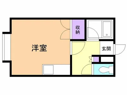 L.First Court【208号室】の間取り