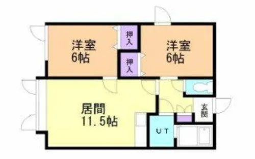 プレル・マルシェ【201号室】の間取り
