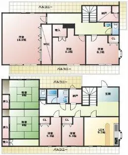 サンシャイン鳥居松【7号室】の間取り