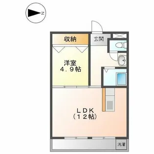 黒川M【202号室】の間取り