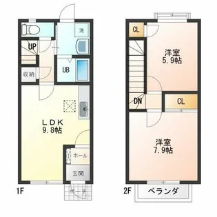 光の森Terrace A【1階】の間取り