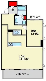 福岡県北九州市小倉南区守恒1丁目【マンション】の間取り