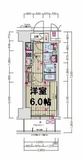 ララプレイス阿波座駅前フェリオ【2階】の間取り