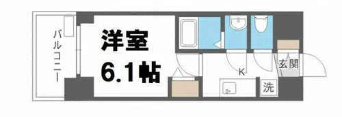 プレサンス南堀江ザセンス【10階】の間取り