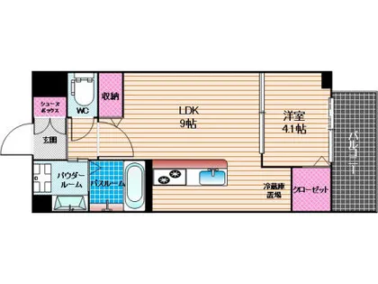 リブラ井尻【3階】の間取り