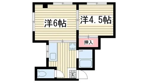 第二山手マンション【203号室】の間取り