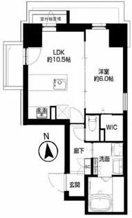 1LDKの間取り画像