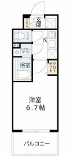 エスリード ザ・カレント大阪【4階】の間取り