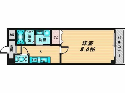 アーバンリブ【1階】の間取り