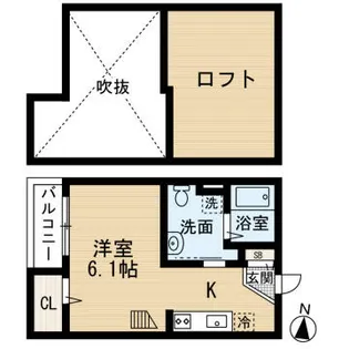 アベティーナ大橋【2階】の間取り