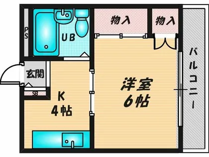 花園グレースマンション【2階】の間取り