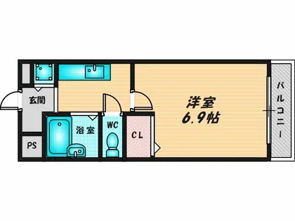 リバーサイド金岡【3階】の間取り