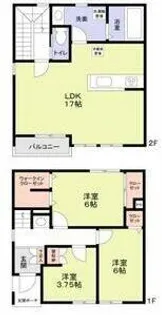 愛知県名古屋市昭和区御器所2丁目【一戸建】の間取り