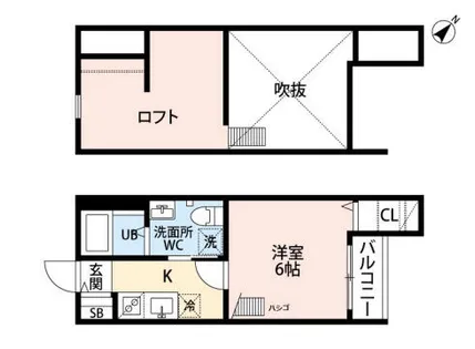 ティアラドアスカ【103号室】の間取り
