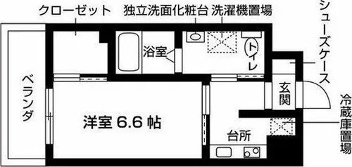 エスト日比野【8階】の間取り