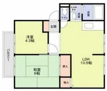 ジョイフル コン・フォートA棟【1階】の間取り