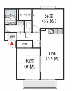 ココ・ソレジオ A【2階】の間取り
