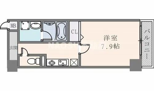 アンビション【0803号室】の間取り