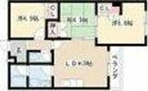 山田 ビル【4階】の間取り