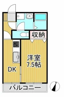 第二コーポ江頭【101号室】の間取り