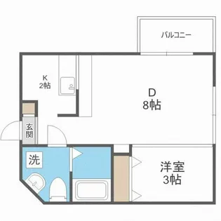 グランメールノール【205号室】の間取り