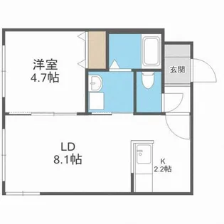ラグーナ麻生【102号室】の間取り