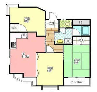 グランデ松原【7階】の間取り