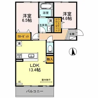 ビスターレ【2階】の間取り