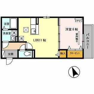 ナイスコート Ⅱ【105号室】の間取り