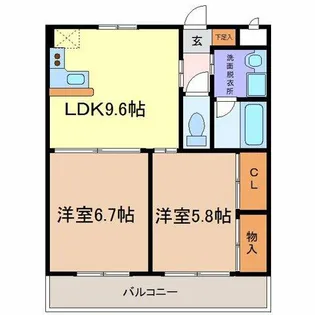 ラディアント柴田【8階】の間取り