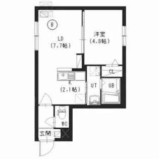 cocoLu(ココル)【1階】の間取り