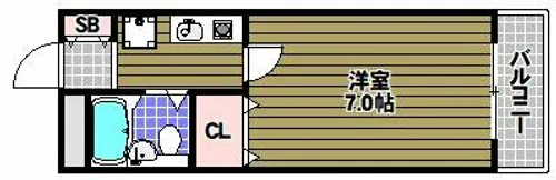 グレイスフル山本【3階】の間取り