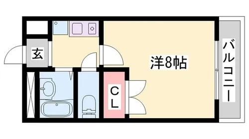 リバーサイド市川【207号室】の間取り