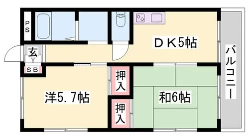 メゾン門田【3D号室】の間取り