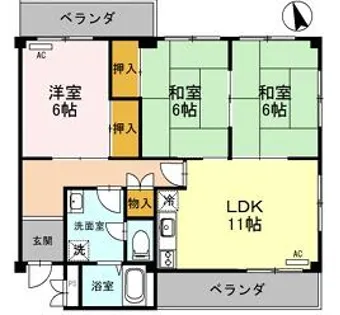 メゾン嵐山【2階】の間取り