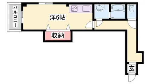 ヴィーナス英賀保【205号室】の間取り