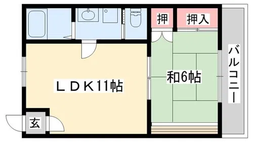 メトレス神崎【308号室】の間取り