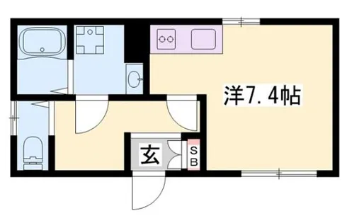Fleur若菜町【102号室】の間取り