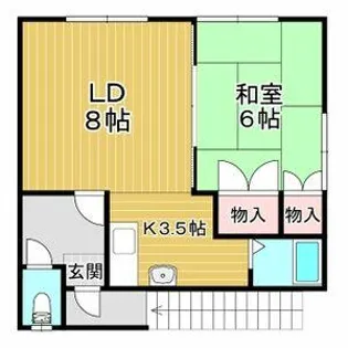 マルコウハイツ【2号室】の間取り
